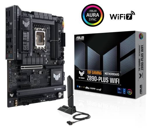 Tarjeta Madre ASUS TUF GAMING Z890-PLUS WIFI ATX - LGA 1851, Intel Core Ultra serie 2, Listo para IA, , DDR5, PCIE 5, Thunderbolt 4, Tipo C, WiFi 7, certifica Tarjeta Madre ASUS TUF GAMING Z890-PLUS WIFI ATX - LGA 1851, Intel Core Ultra serie 2, Listo para IA, , DDR5, PCIE 5, Thunderbolt 4, Tipo C, WiFi 7, certifica